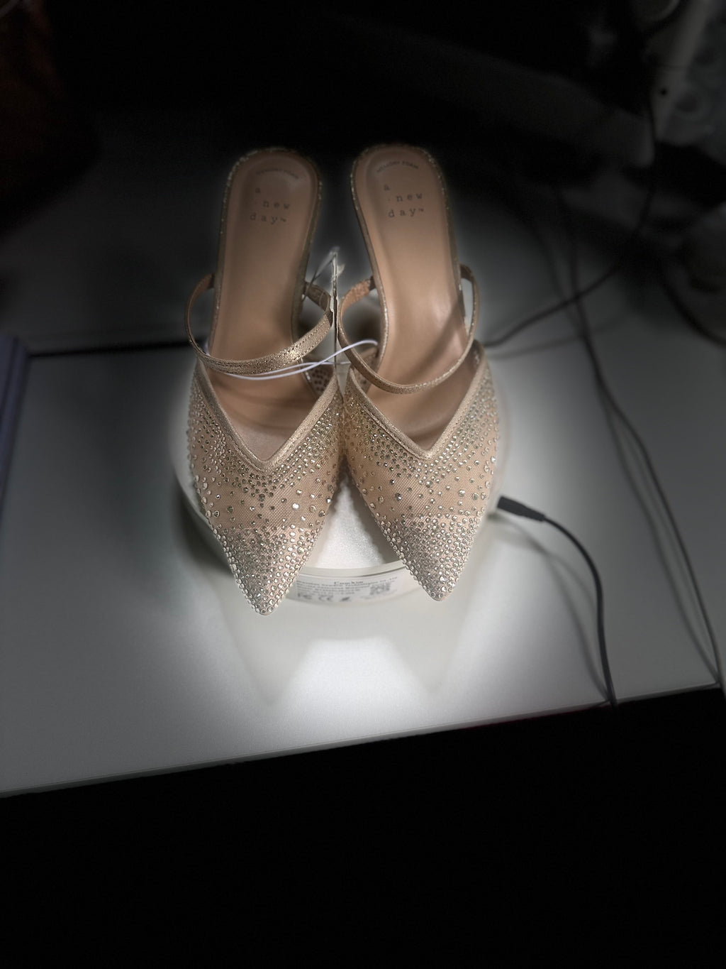 Sparkling Gold Heels