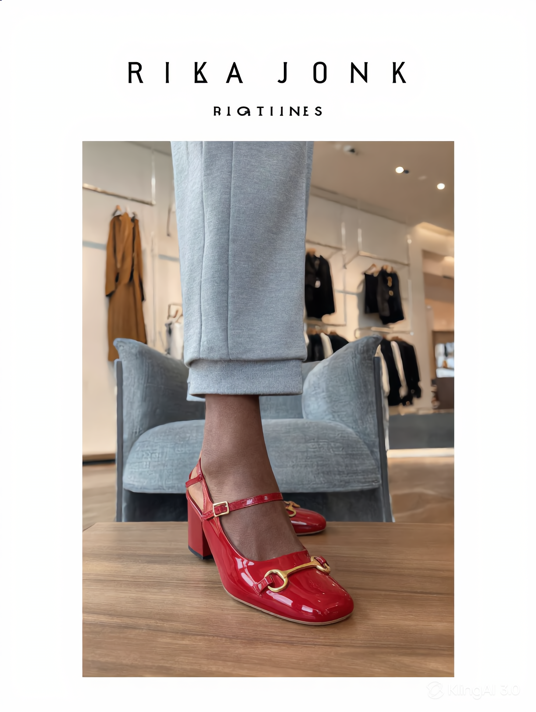 Lady In Red Small Wedge Heel